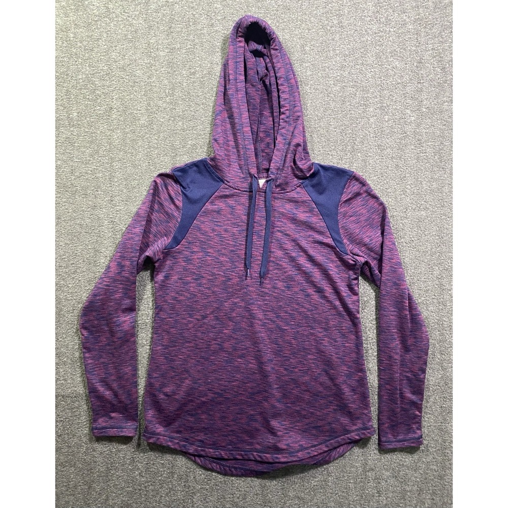 Danskin Now Women's Purple Space Dye Hoodie Pullover Size Small 4-6 Activewear